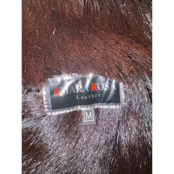 Amara Rosa Y2K  Leather Penny Lane Revival Coat Boho Glam Medium - Picture 11 of 11